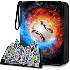 Baseball Card Binder, Card Binder 900 Pockets, Sports Card Albums Fits 900